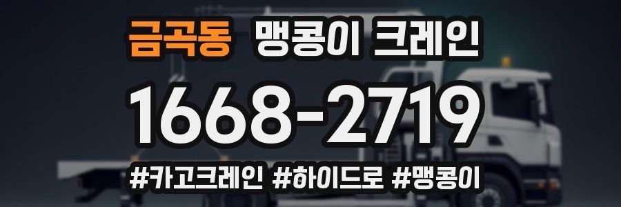 금곡동 맹콩이 크레인