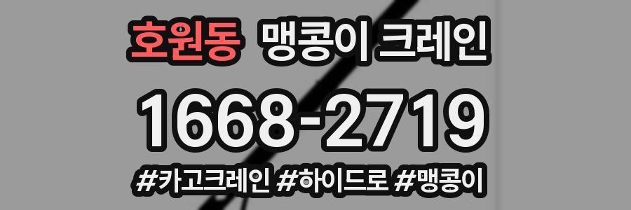 호원동 맹콩이 크레인