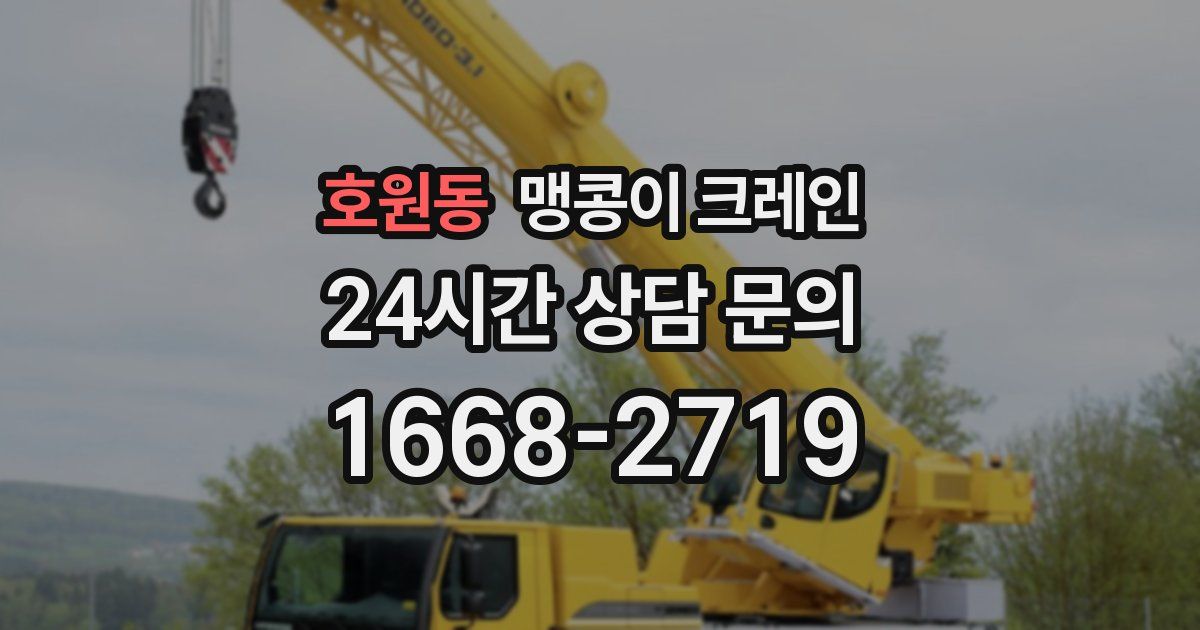 호원동 맹콩이 크레인