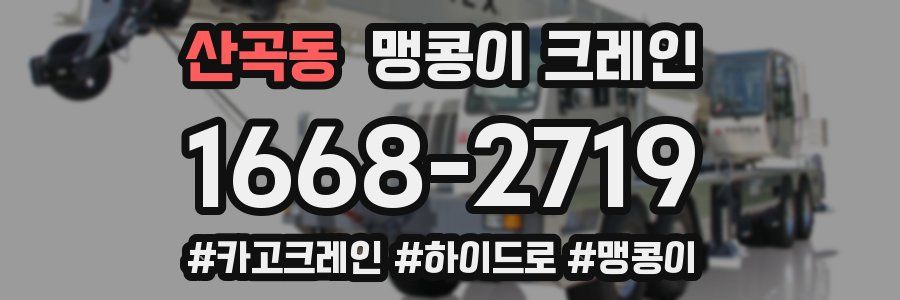 산곡동 맹콩이 크레인