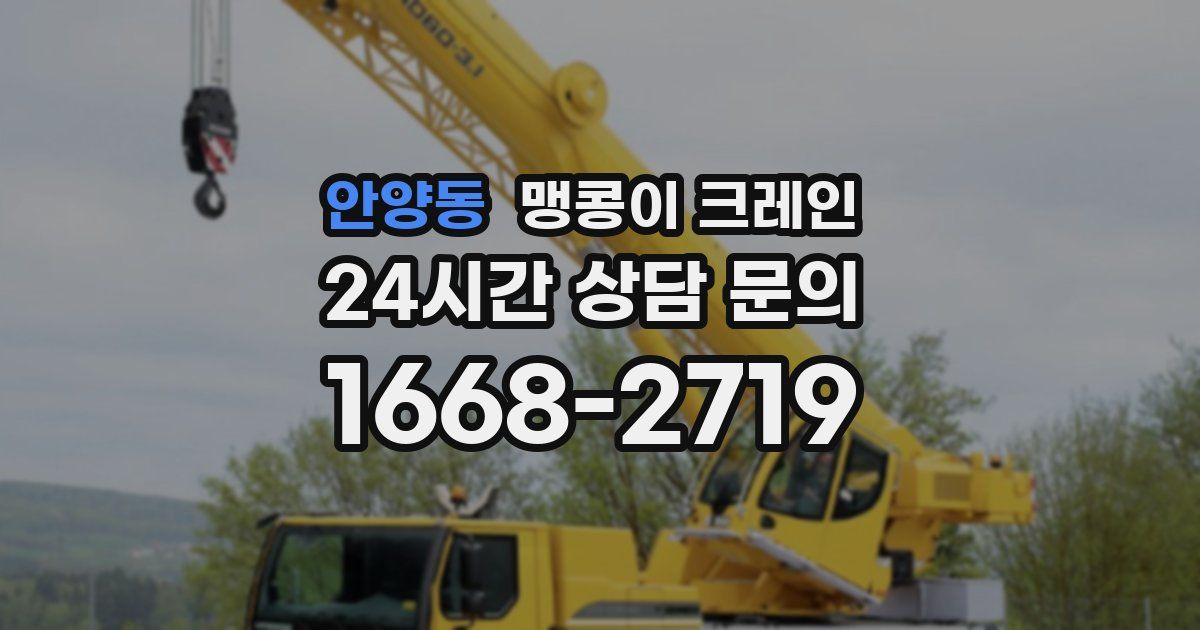 안양동 맹콩이 크레인