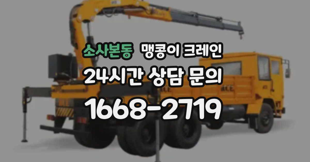 소사본동 맹콩이 크레인