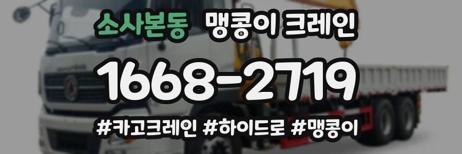 소사본동 맹콩이 크레인