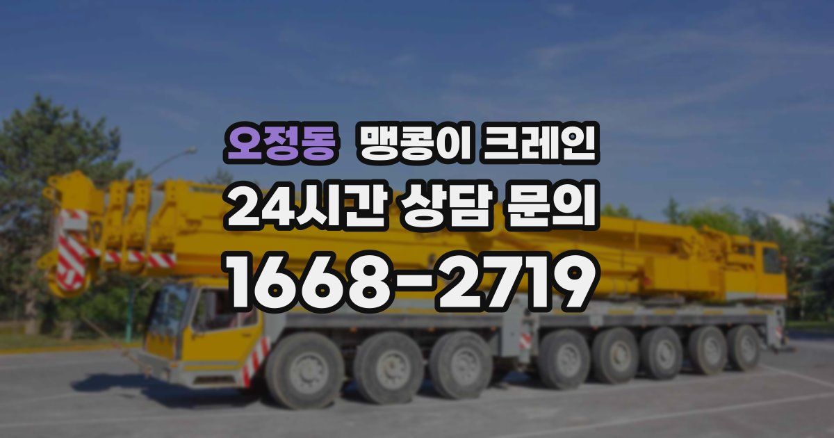 오정동 맹콩이 크레인