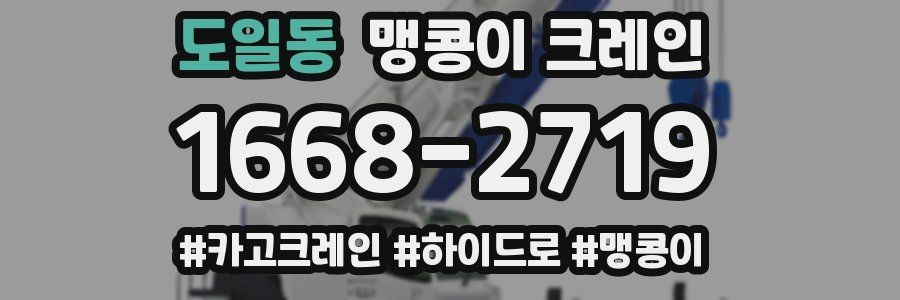 도일동 맹콩이 크레인