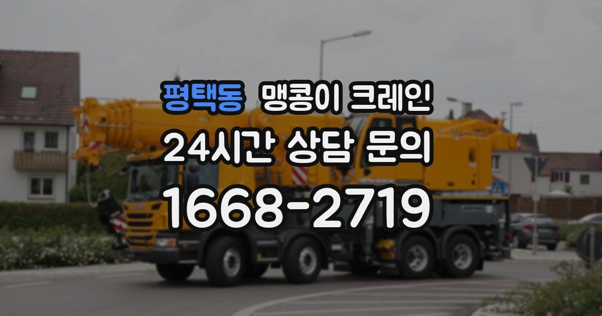 평택동 맹콩이 크레인