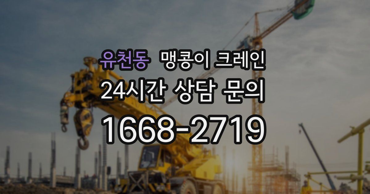유천동 맹콩이 크레인