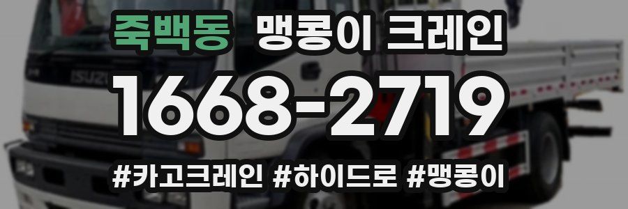 죽백동 맹콩이 크레인