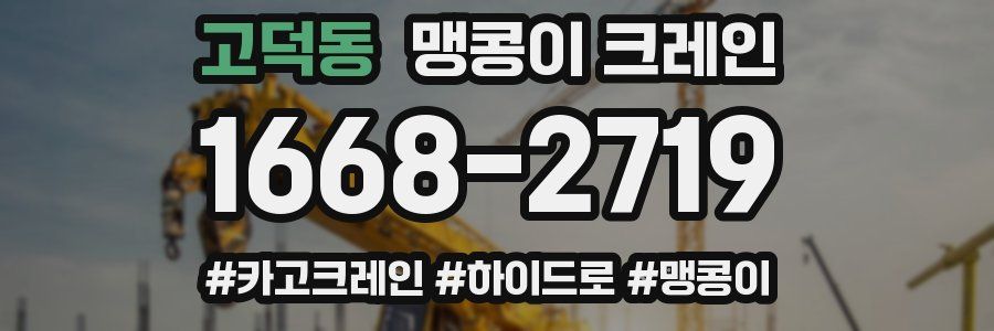 고덕동 맹콩이 크레인