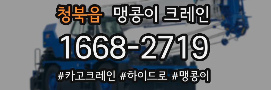 청북읍 맹콩이 크레인