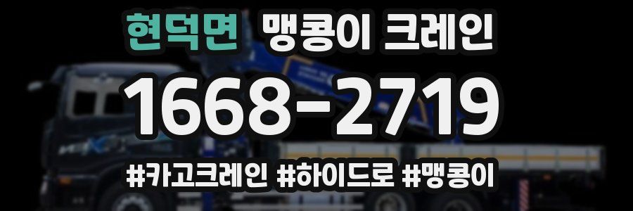 현덕면 맹콩이 크레인