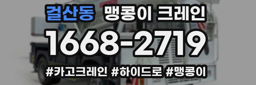 걸산동 맹콩이 크레인