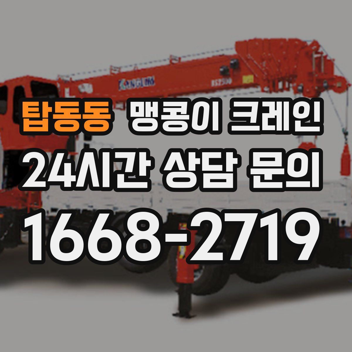 탑동동 맹콩이 크레인