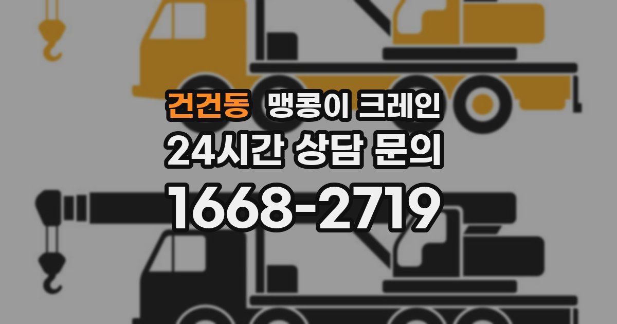 건건동 맹콩이 크레인