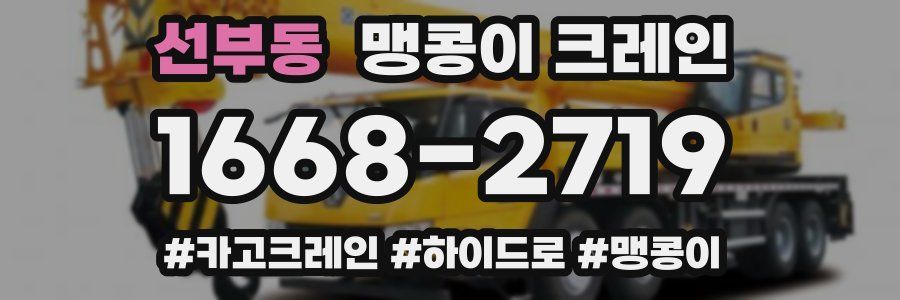 선부동 맹콩이 크레인