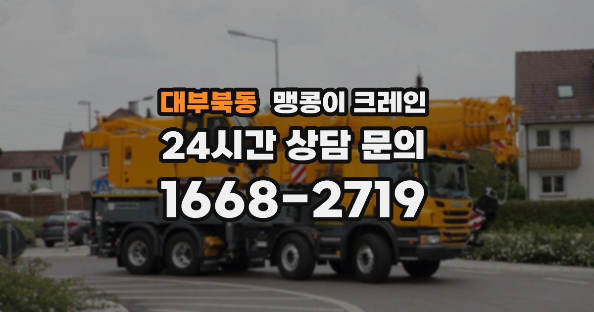 대부북동 맹콩이 크레인