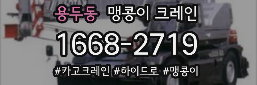 용두동 맹콩이 크레인