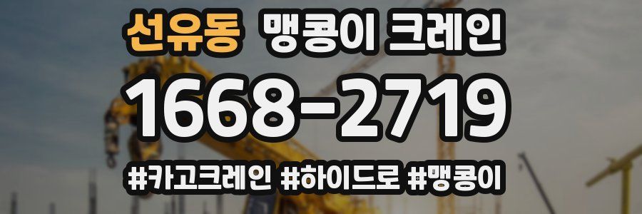 선유동 맹콩이 크레인