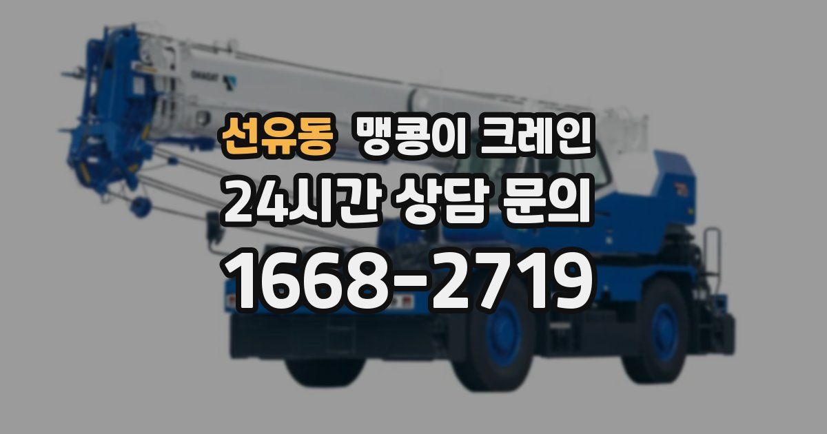 선유동 맹콩이 크레인