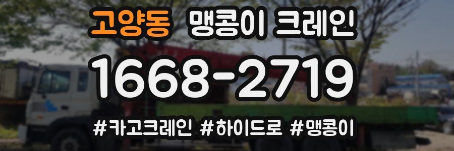 고양동 맹콩이 크레인