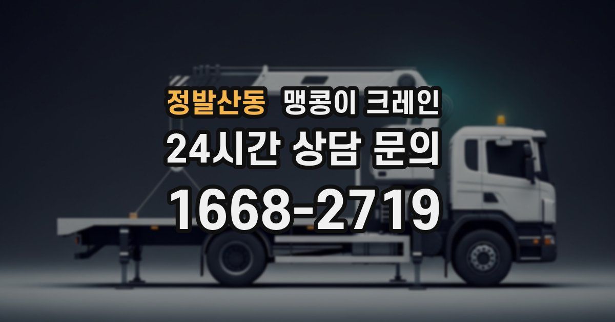 정발산동 맹콩이 크레인