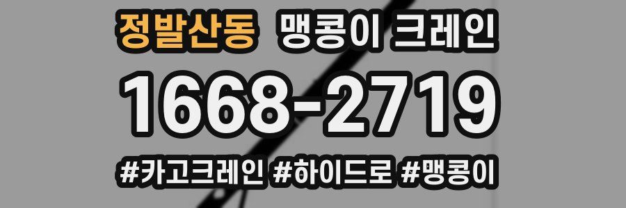 정발산동 맹콩이 크레인