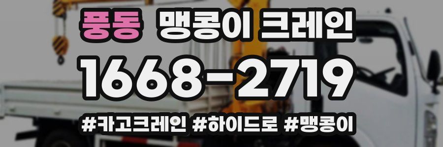 풍동 맹콩이 크레인