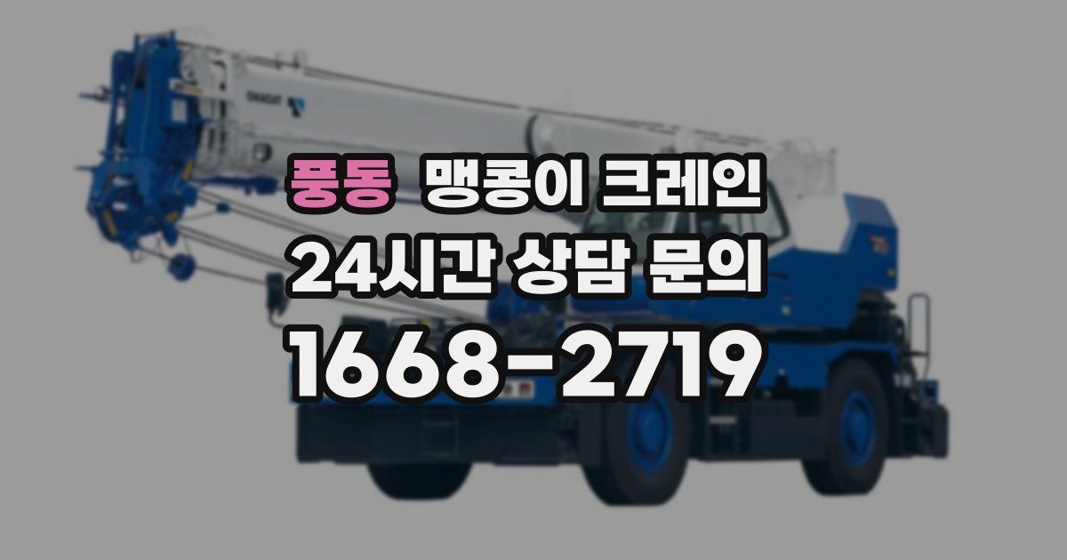 풍동 맹콩이 크레인