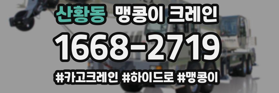 산황동 맹콩이 크레인
