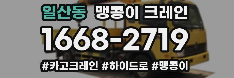 일산동 맹콩이 크레인