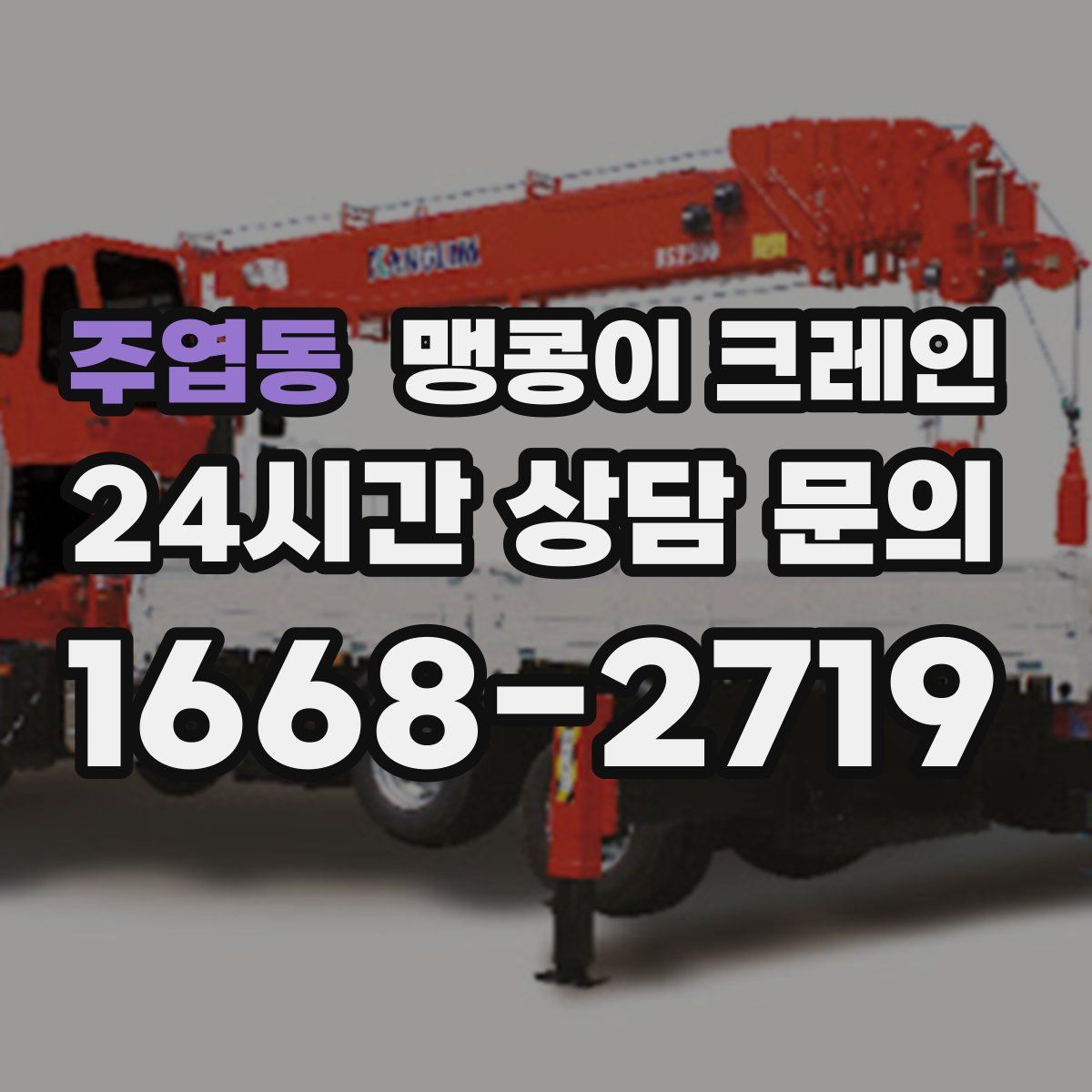 주엽동 맹콩이 크레인