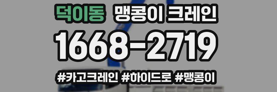 덕이동 맹콩이 크레인