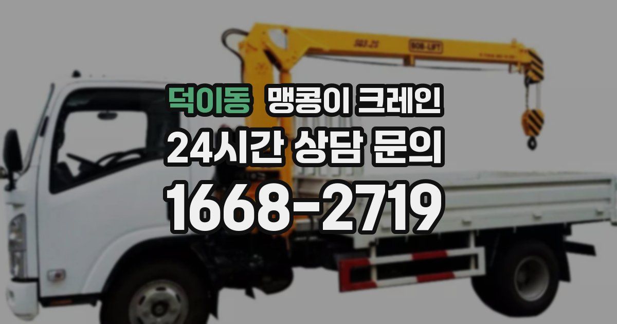 덕이동 맹콩이 크레인