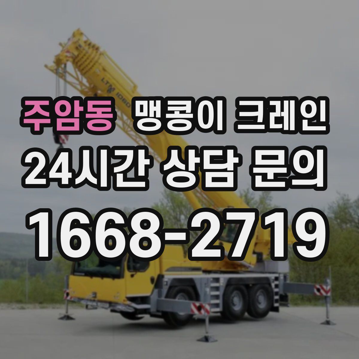 주암동 맹콩이 크레인