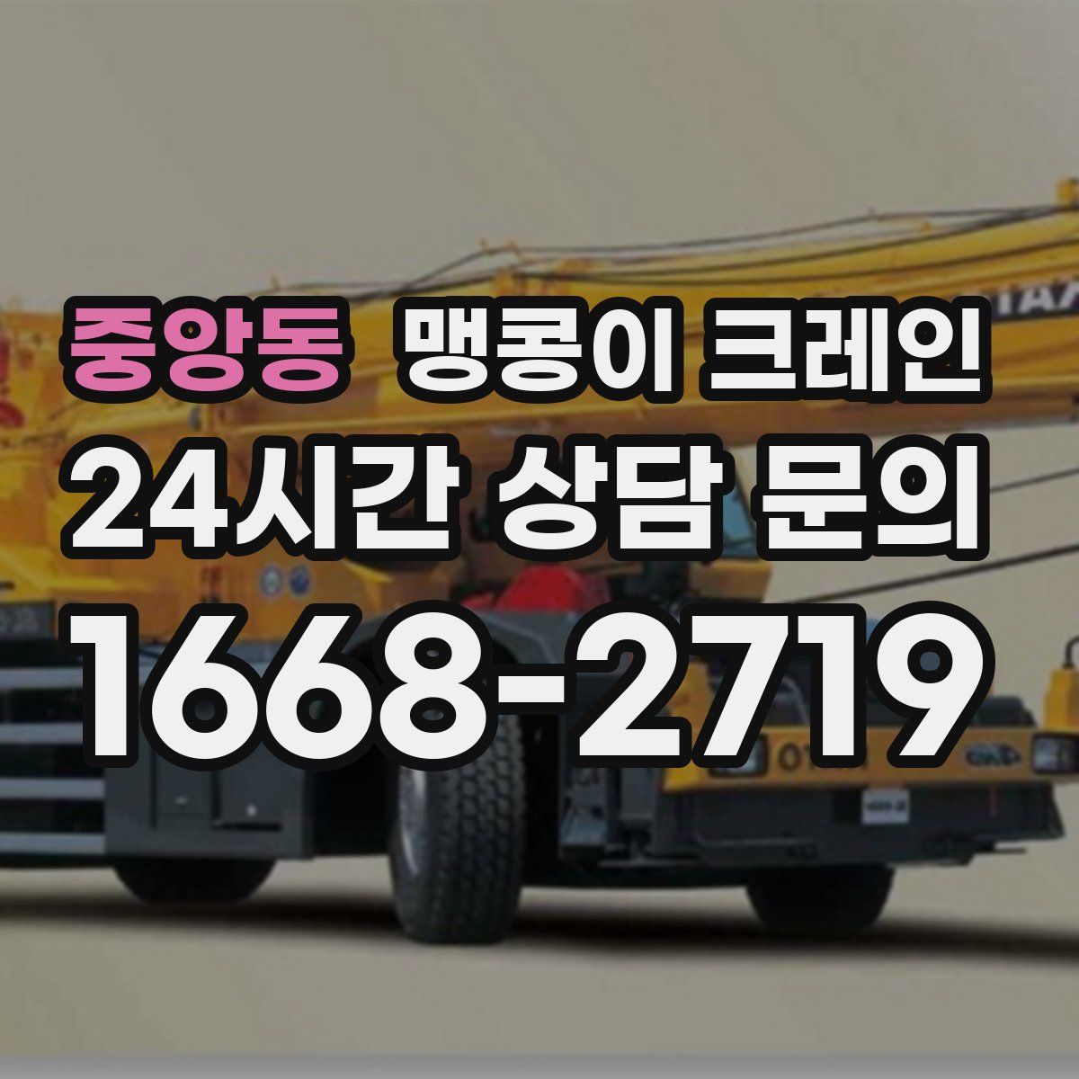 중앙동 맹콩이 크레인