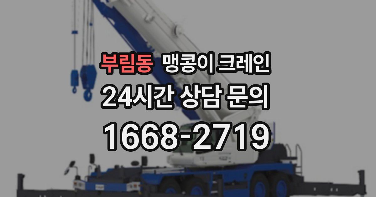 부림동 맹콩이 크레인