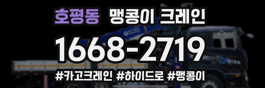 호평동 맹콩이 크레인
