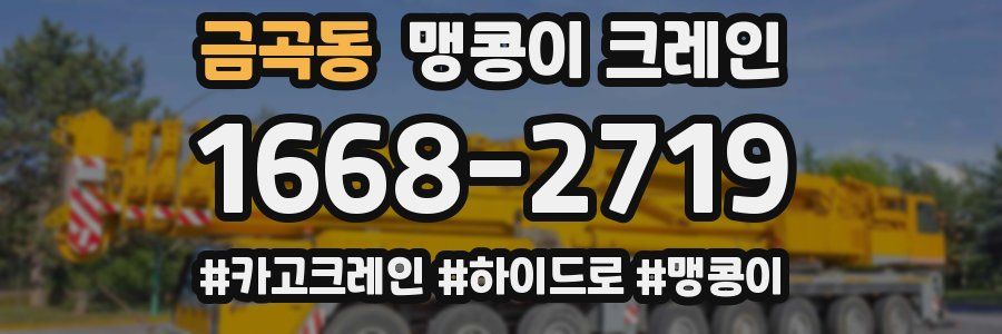 금곡동 맹콩이 크레인