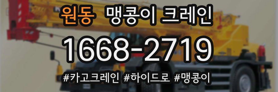 원동 맹콩이 크레인