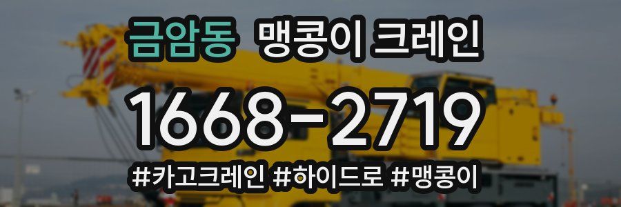 금암동 맹콩이 크레인