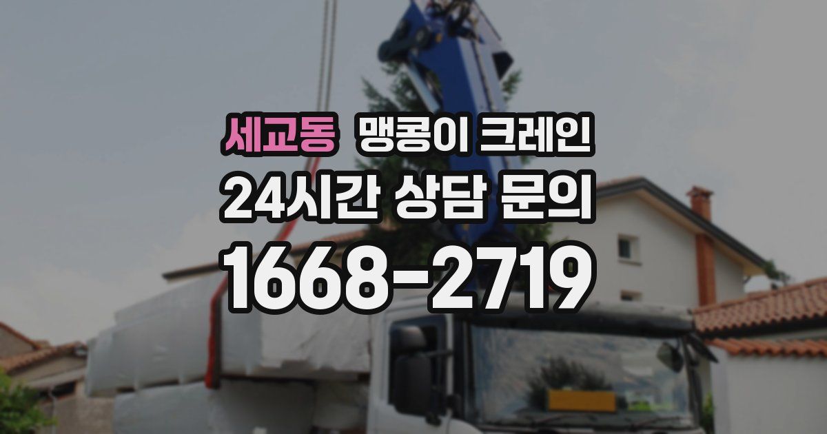 세교동 맹콩이 크레인