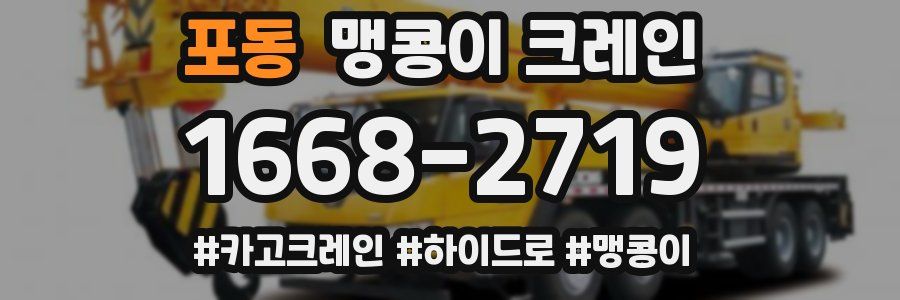 포동 맹콩이 크레인