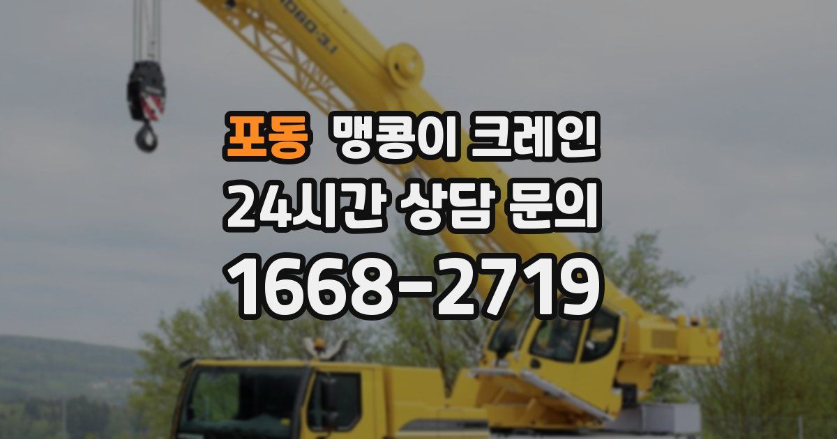 포동 맹콩이 크레인