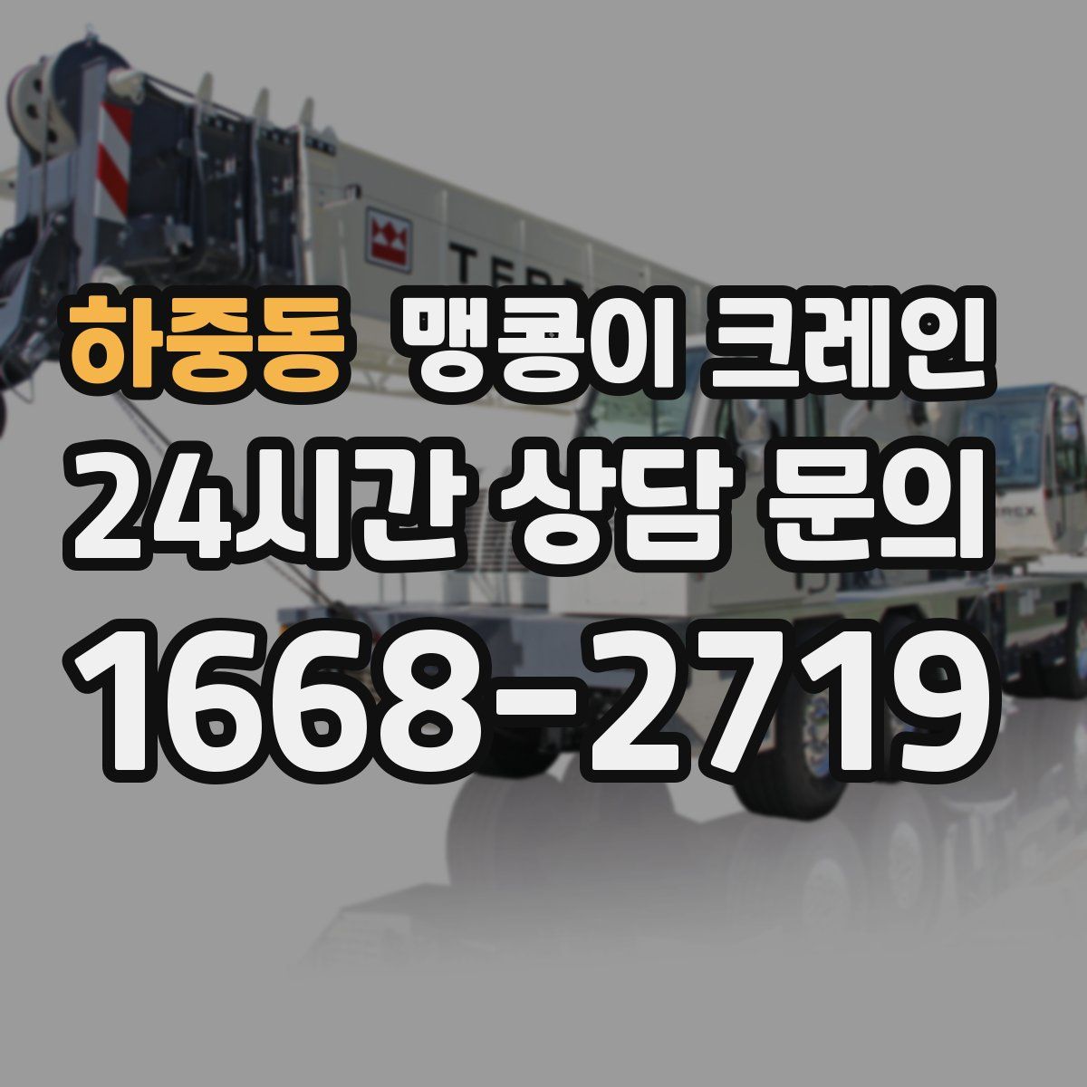 하중동 맹콩이 크레인