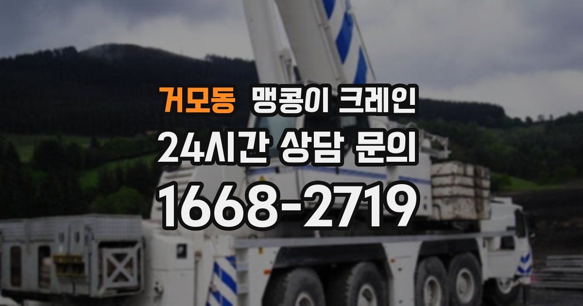 거모동 맹콩이 크레인