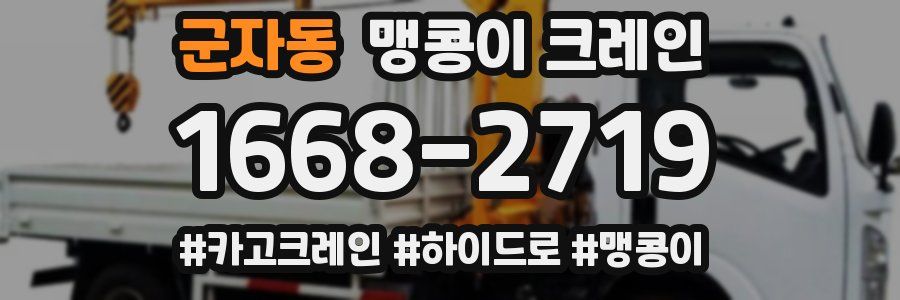 군자동 맹콩이 크레인