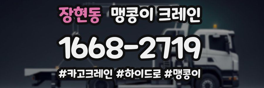 장현동 맹콩이 크레인