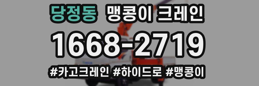 당정동 맹콩이 크레인