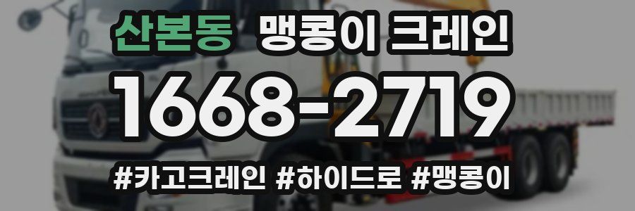 산본동 맹콩이 크레인