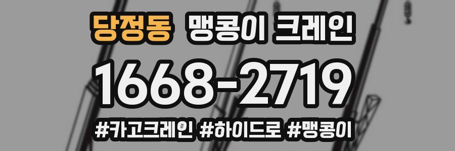 당정동 맹콩이 크레인